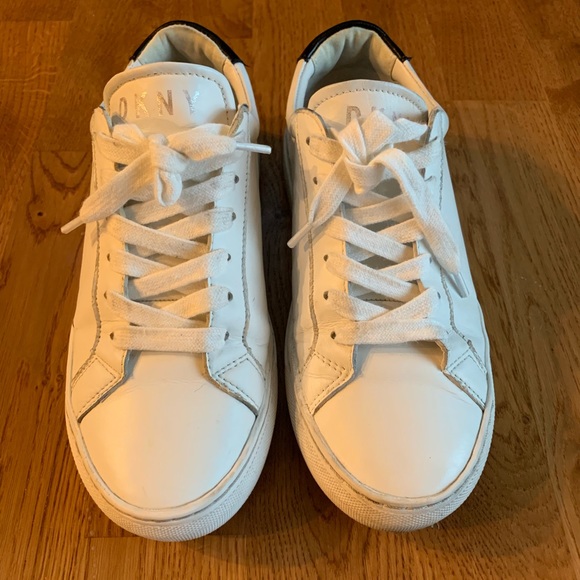 dkny court lace up trainers